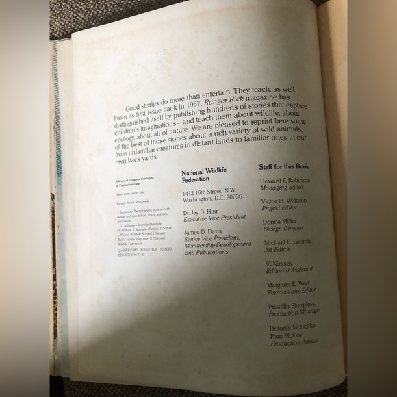 VINTAGE Ranger Rick’s Story Book, copyright 1983 - Picture 8 of 10